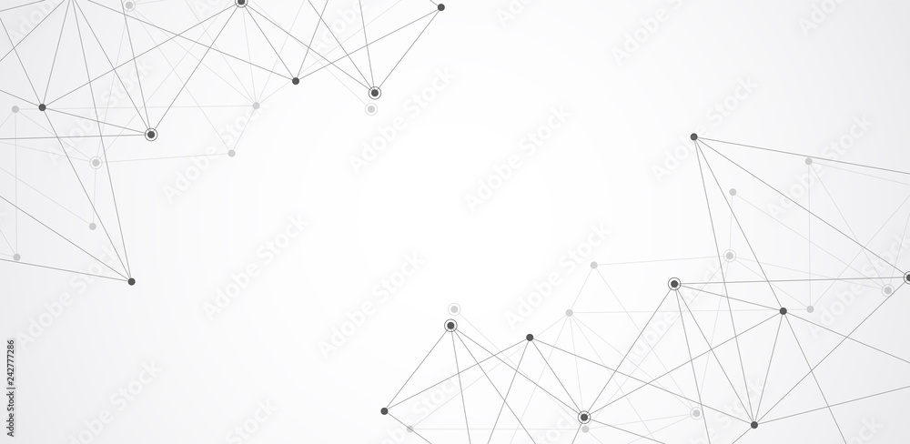 Abstract connecting dots and lines. Connection science background. Vector illustration Abstract connecting dots and lines. Connection science background. Vector illustration