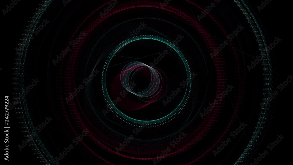 Seamless abstract futuristic spiral pattern on black Seamless abstract futuristic spiral pattern on black