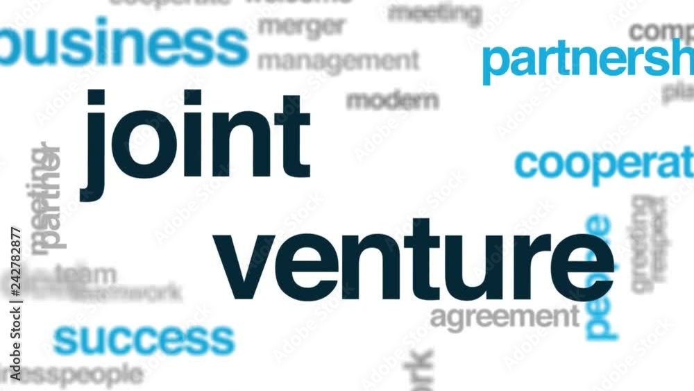 Joint venture animated word cloud. Kinetic typography. Joint venture animated word cloud. Kinetic typography.