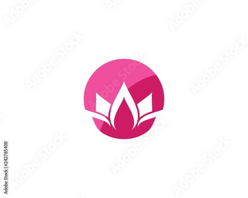 Lotus flowers logo Template