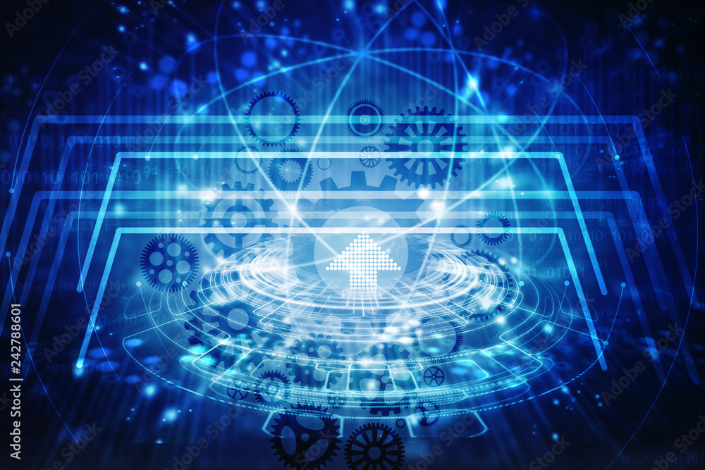 2d illustration technology background
2d illustration technology background