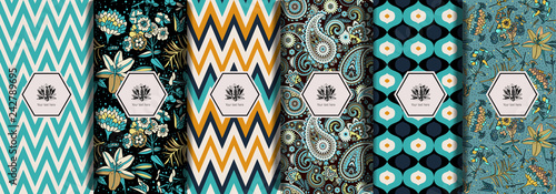 vintage seamless patterns