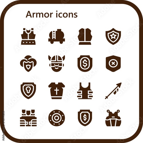  armor icon set