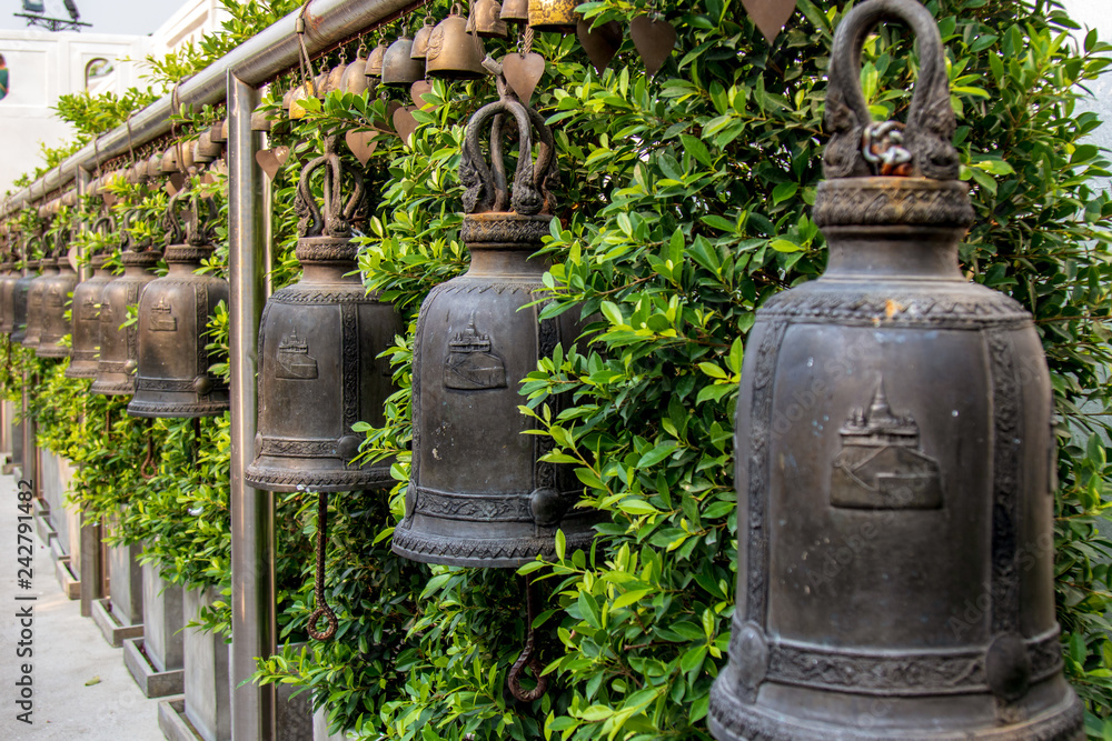 Fototapeta premium bells in temple