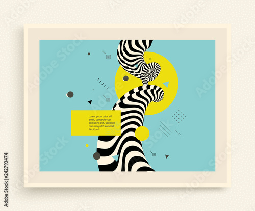 3d cover design template. Asian vector illustration. Pattern can be used as a template for brochure, annual report, magazine, poster, presentation, flyer and banner.