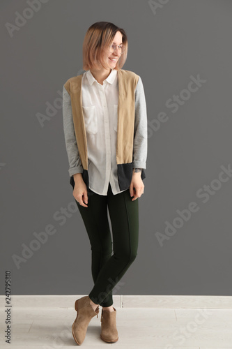 Beautiful stylish young wom...