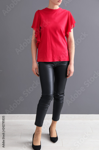 Beautiful stylish young wom...