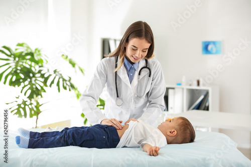 Female doctor working with ...