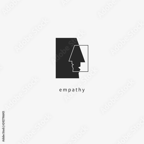 empathy black pictogram