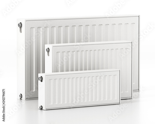 Wallpaper Mural Radiator isolated on white background. 3D illustration Torontodigital.ca