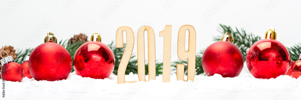 2019 new year composition with christmas holidays decoration 2019 new year composition with christmas holidays decoration