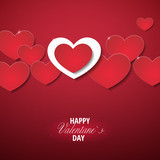Hearts background design for Valentine s Day