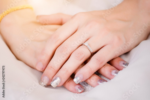Hands of the bride