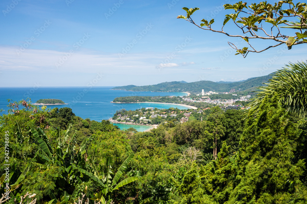 The landscape of the island of Phuket Thailand. Day 20 December 2018