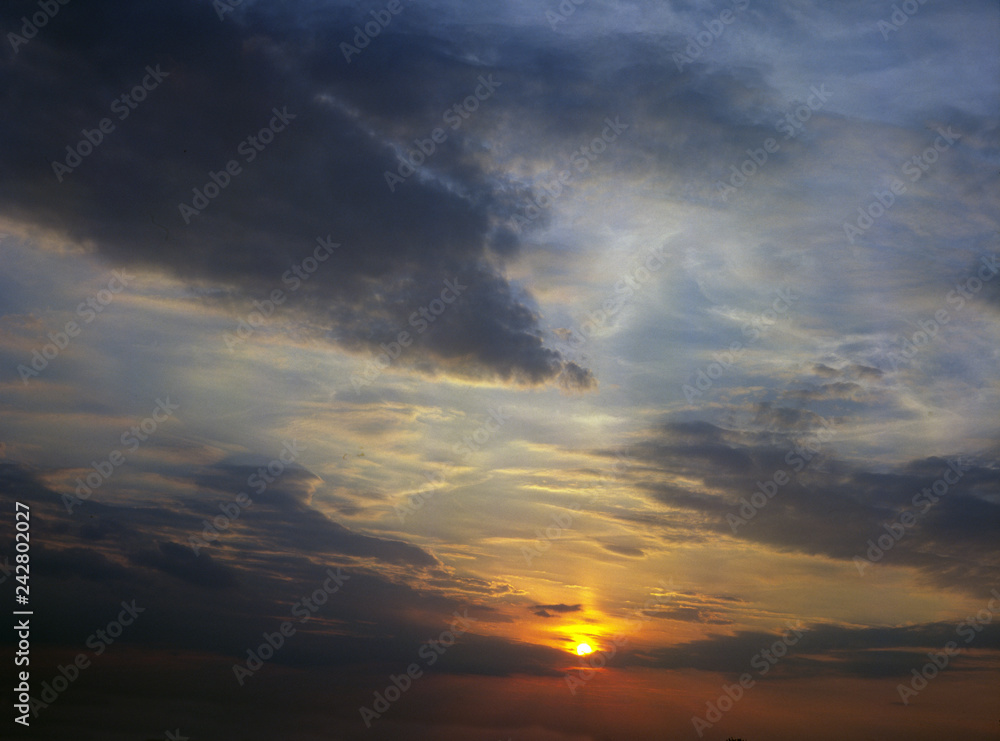 Fototapeta premium clouds, sky and sun