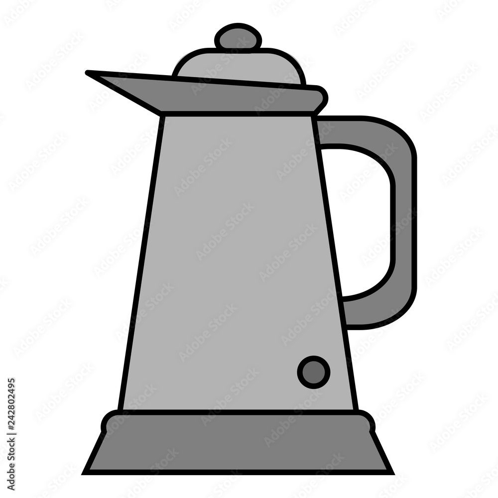 Obraz premium electric kettle isolated on white background