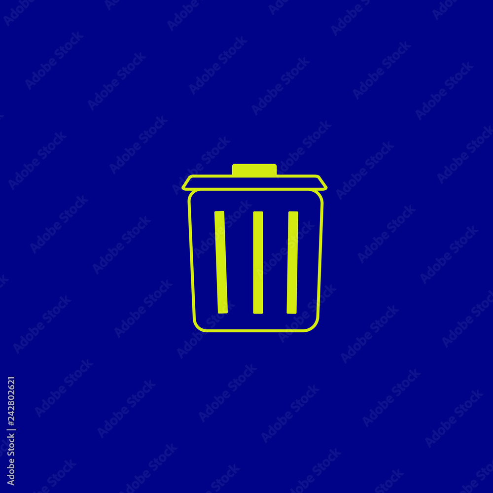 trash can icon isolated on white background trash can icon isolated on white background