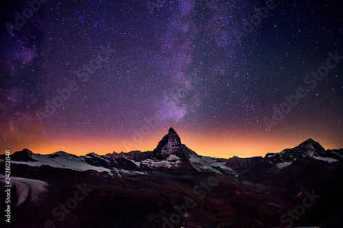Matterhorn with Milky Way