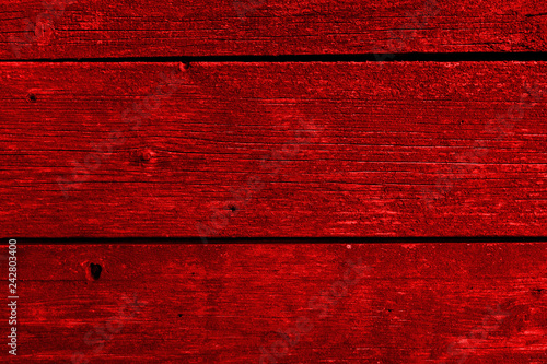 Red wooden background.
