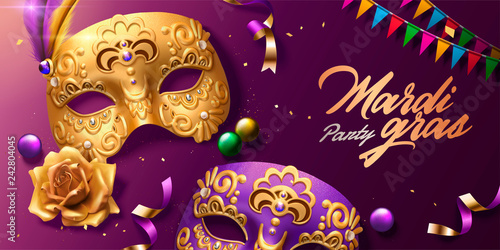 Mardi gras banner design