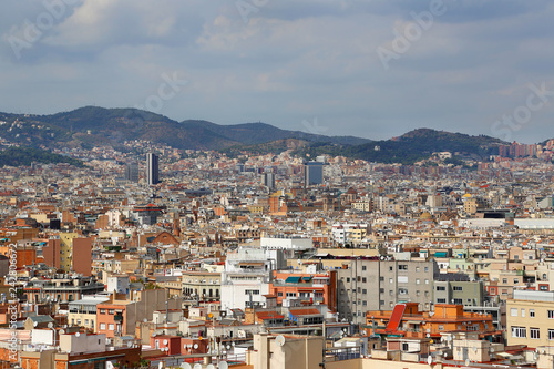 Beautiful view of Barcelona, Catalonia, Spain © Dinadesign