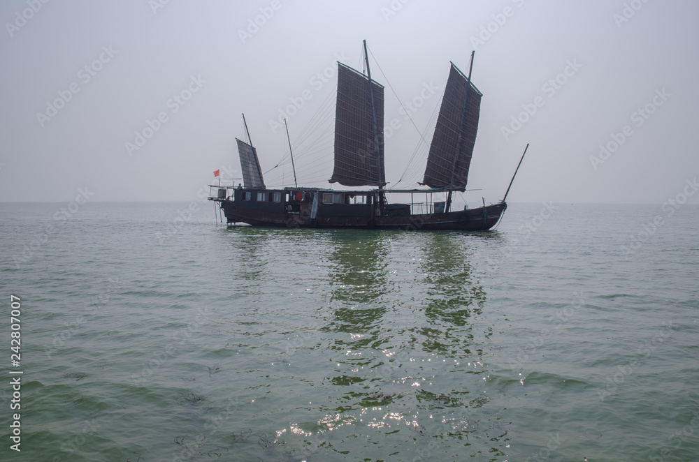 Obraz premium Scenery of Taihu fishing village, Suzhou, Jiangsu, China