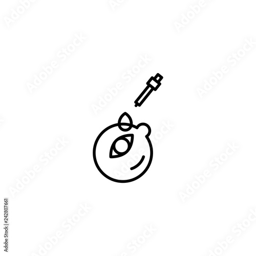eye drop icon vector