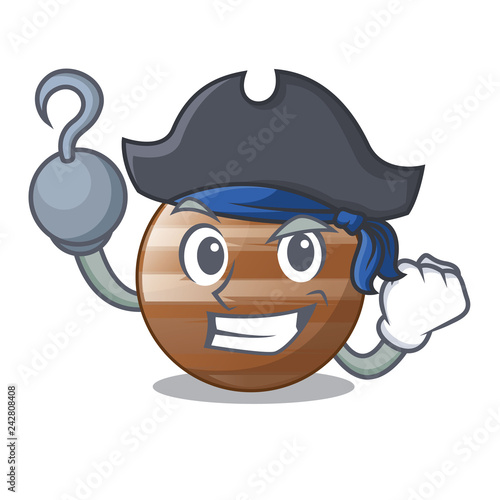 Pirate planet Jupiter in form of cartoon