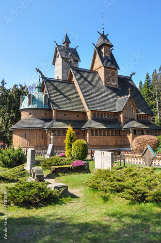 Vang stave church - Karpacz, Karkonosze, Karkonoski National Park, Poland