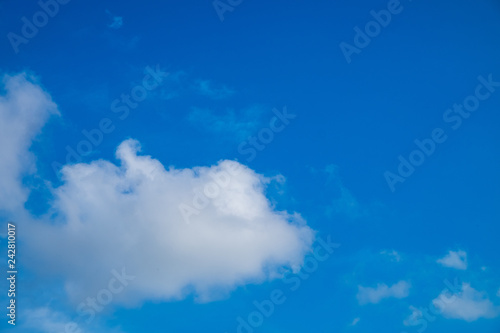 blue sky with white clouds