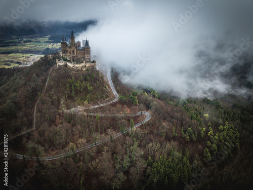 Burg Hohenzollern mit der Drohne