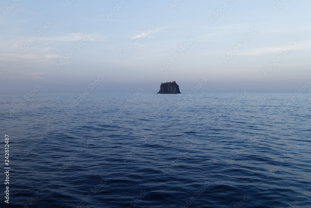 Fototapeta premium Castle on an island in the sea