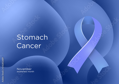 Pancreatic Cancer awareness month in November. It is a disease in which malignant cells form in the tissues of the pancreas. Purple color ribbon Cancer Awareness Products.