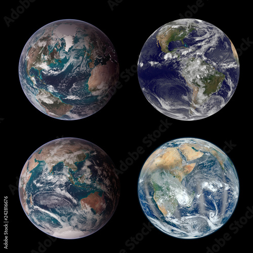 Planet Earth from space. Image elements furnished by NASA.	
