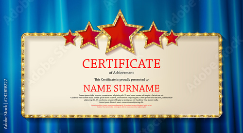 Elegant template of diploma