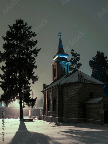temple by night