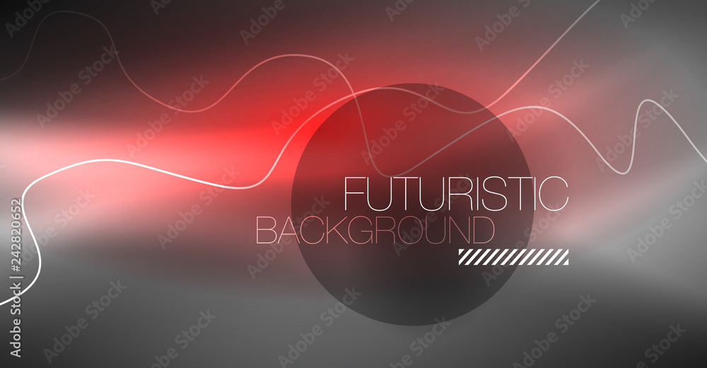 Neon lines wave background. Abstract composition Neon lines wave background. Abstract composition