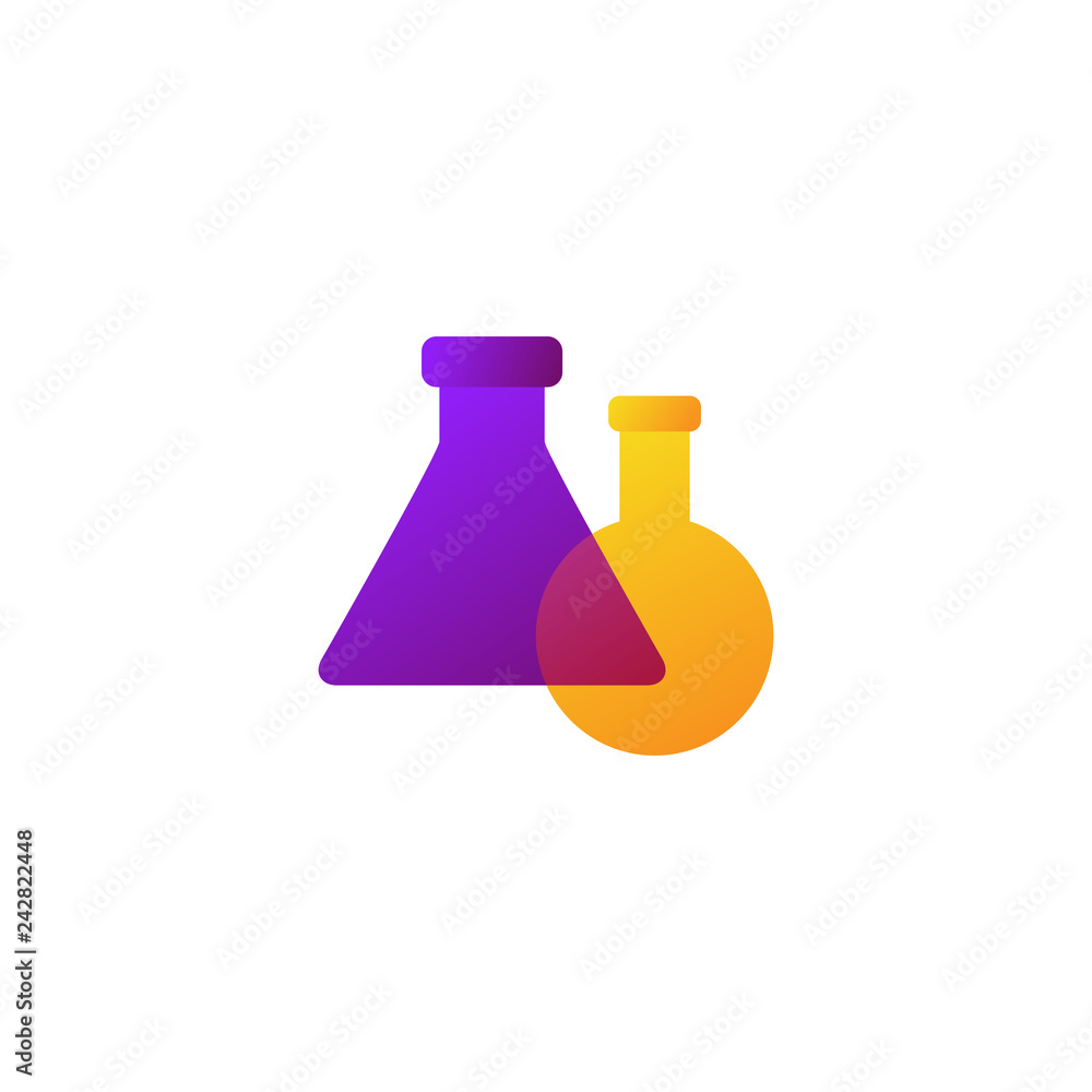 Laboratory glass vector icon Laboratory glass vector icon