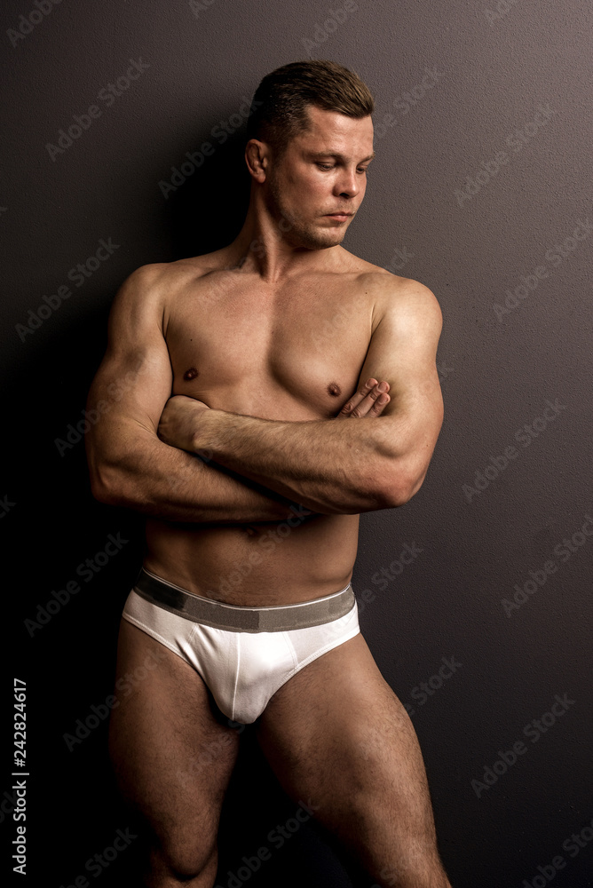 Fototapeta premium Muscle sexy young man