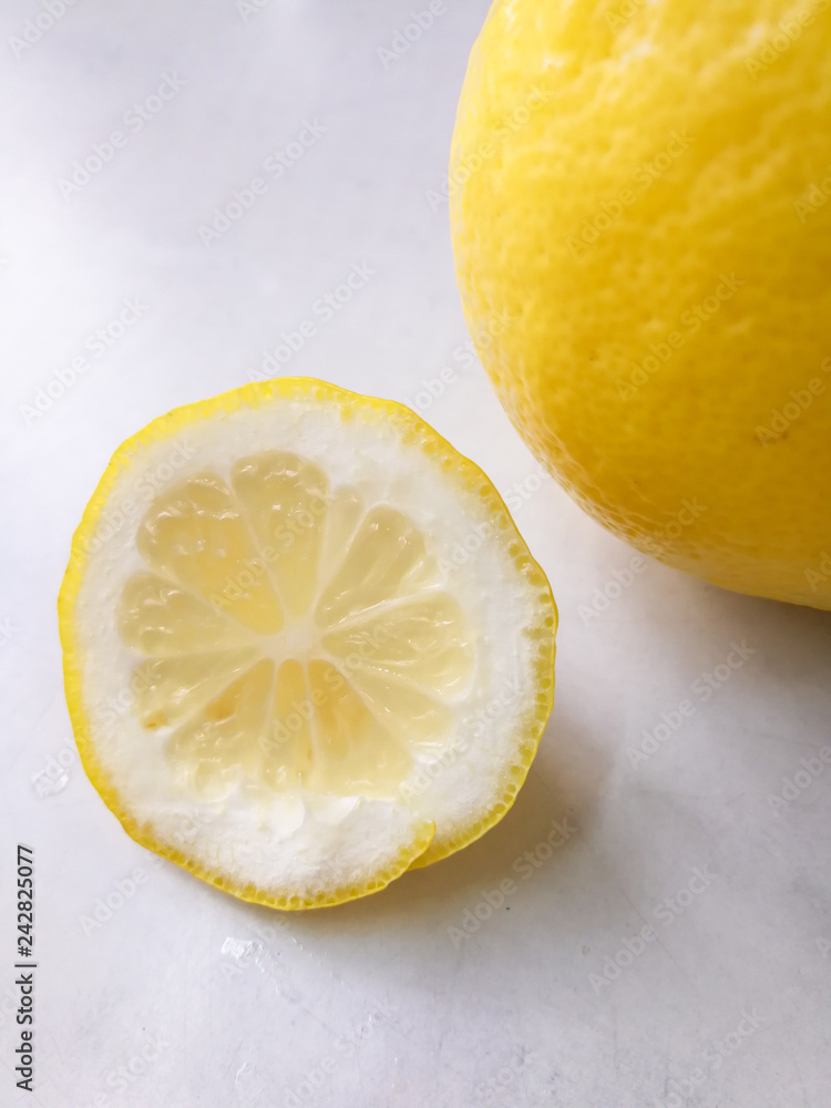 Fruit lemon in white background Fruit lemon in white background
