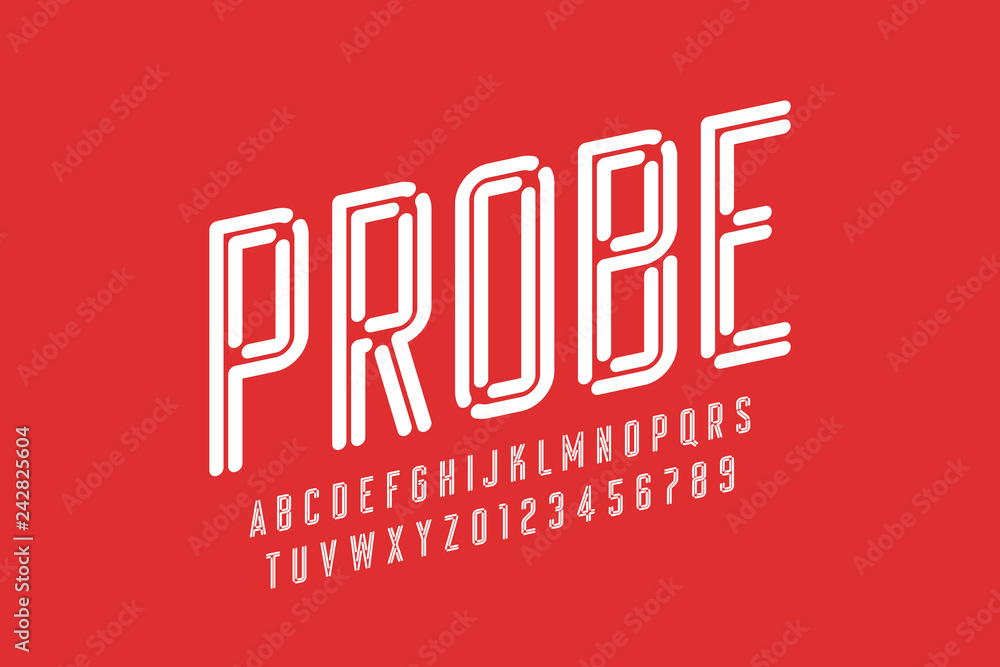 Modern font design Modern font design
