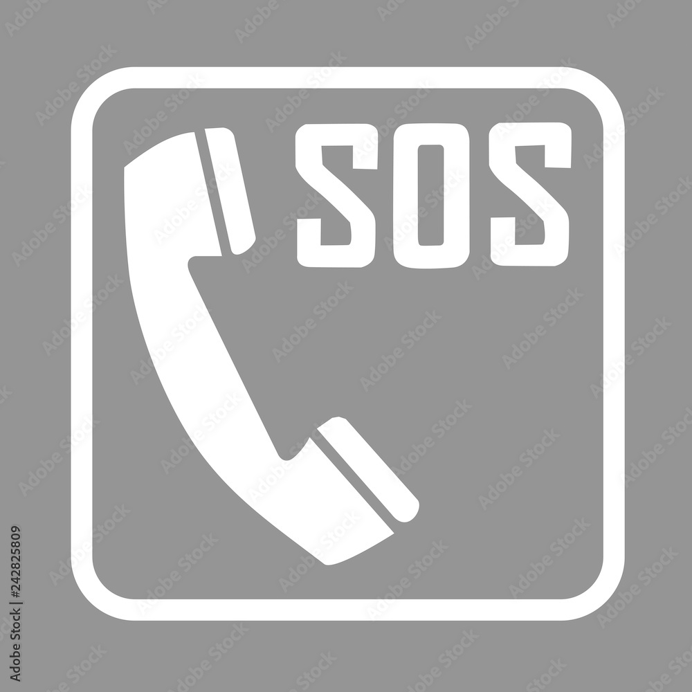 icona SOS, chiamata d'emergenza icona SOS, chiamata d'emergenza