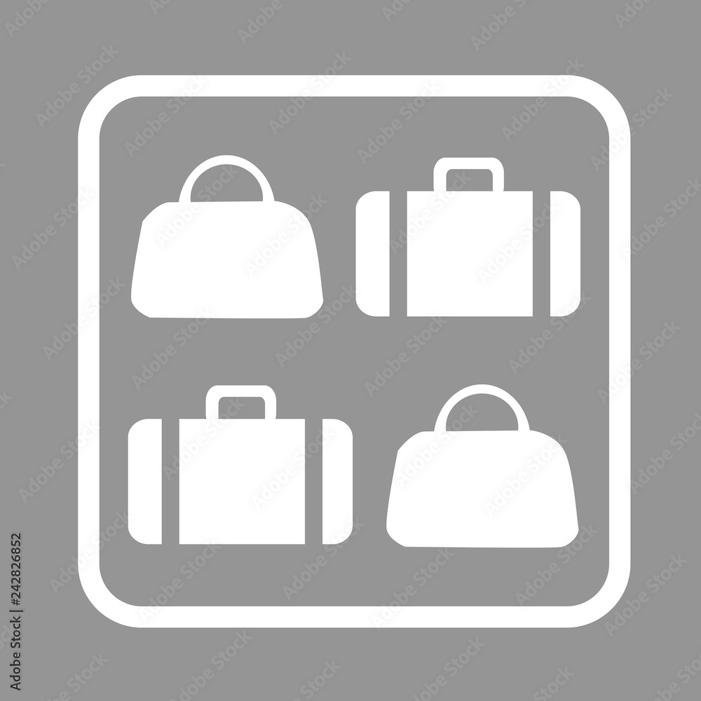 icona deposito bagagli Stock Vector | Adobe Stock