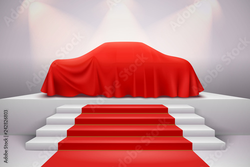 Cloth Covered Car Presentation 