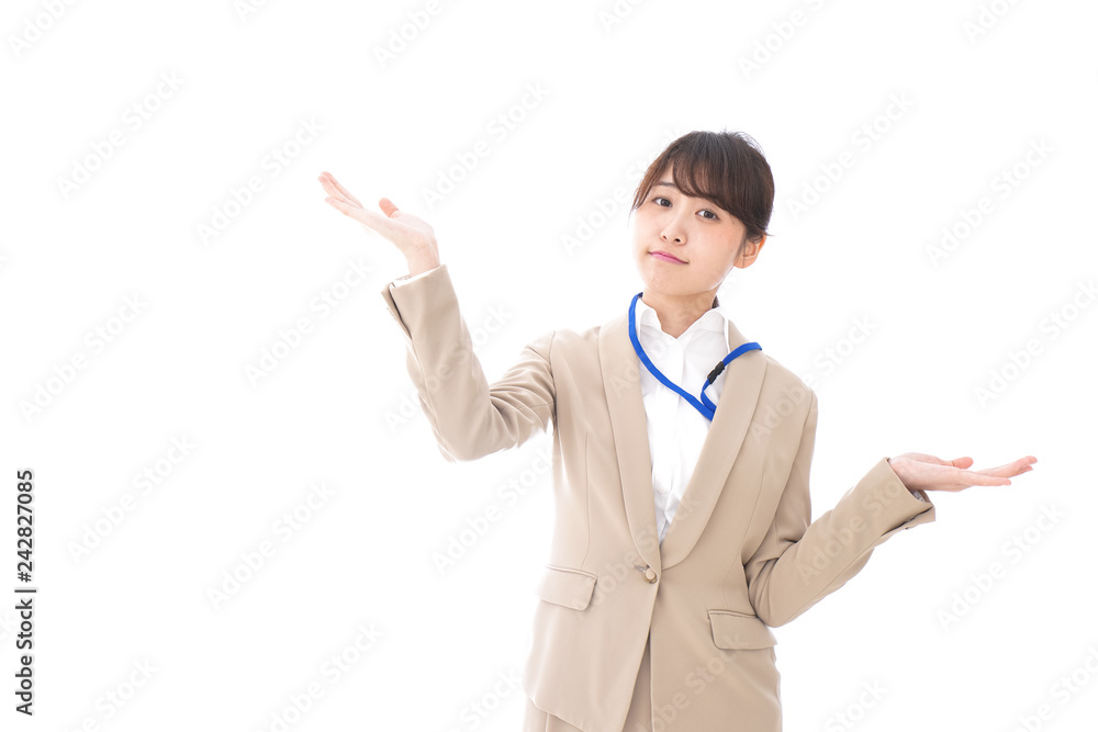 悩むビジネスウーマン 悩むビジネスウーマン