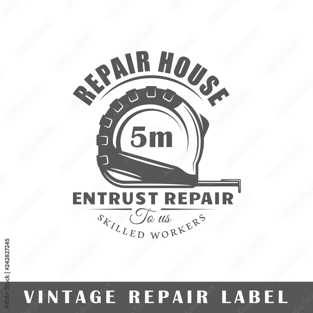 Obraz premium Repair label