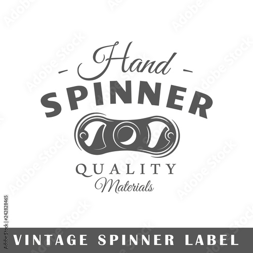 Spinner label