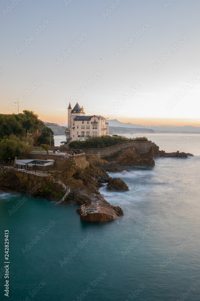 Brave and nice coast from Biarritz at the Basque Country.