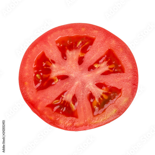Wallpaper Mural The sliced tomato isolated on white background Torontodigital.ca