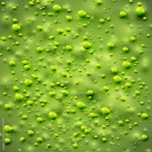 Green slime font set, vector